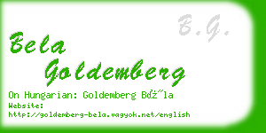 bela goldemberg business card